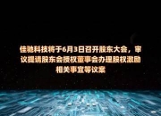 佳云科技：6月13日召开董事会会议