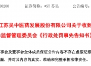 ST任子行造假案处罚落地，公司及相关责任人合计被罚1200万元