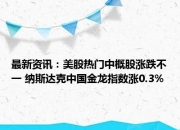 美股平开 纳斯达克中国金龙指数涨1.06%
