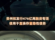全国已有25地拟发行再融资专项债置换存量隐债 发行总额超15756亿