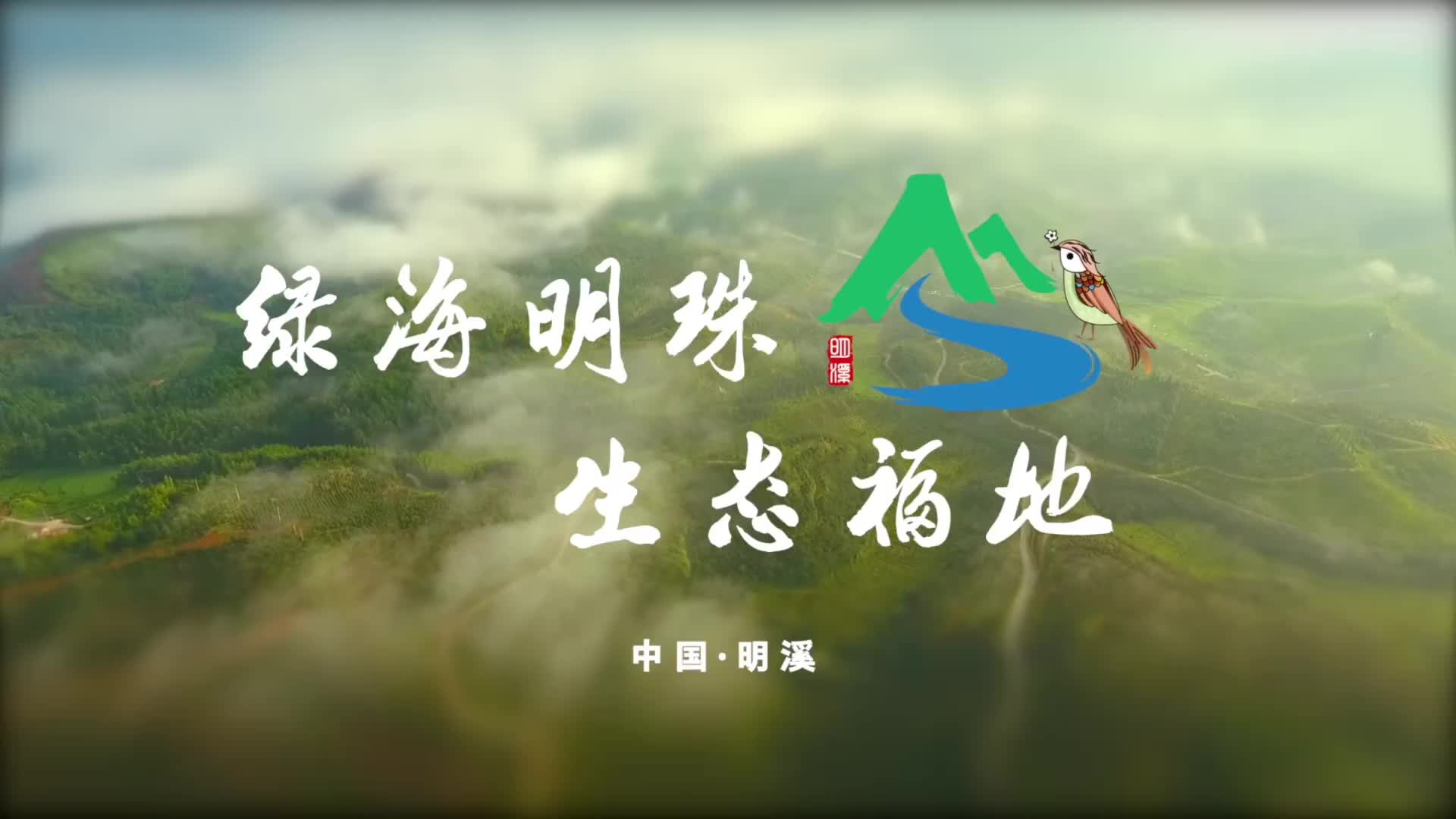明溪山间的水秀绿海