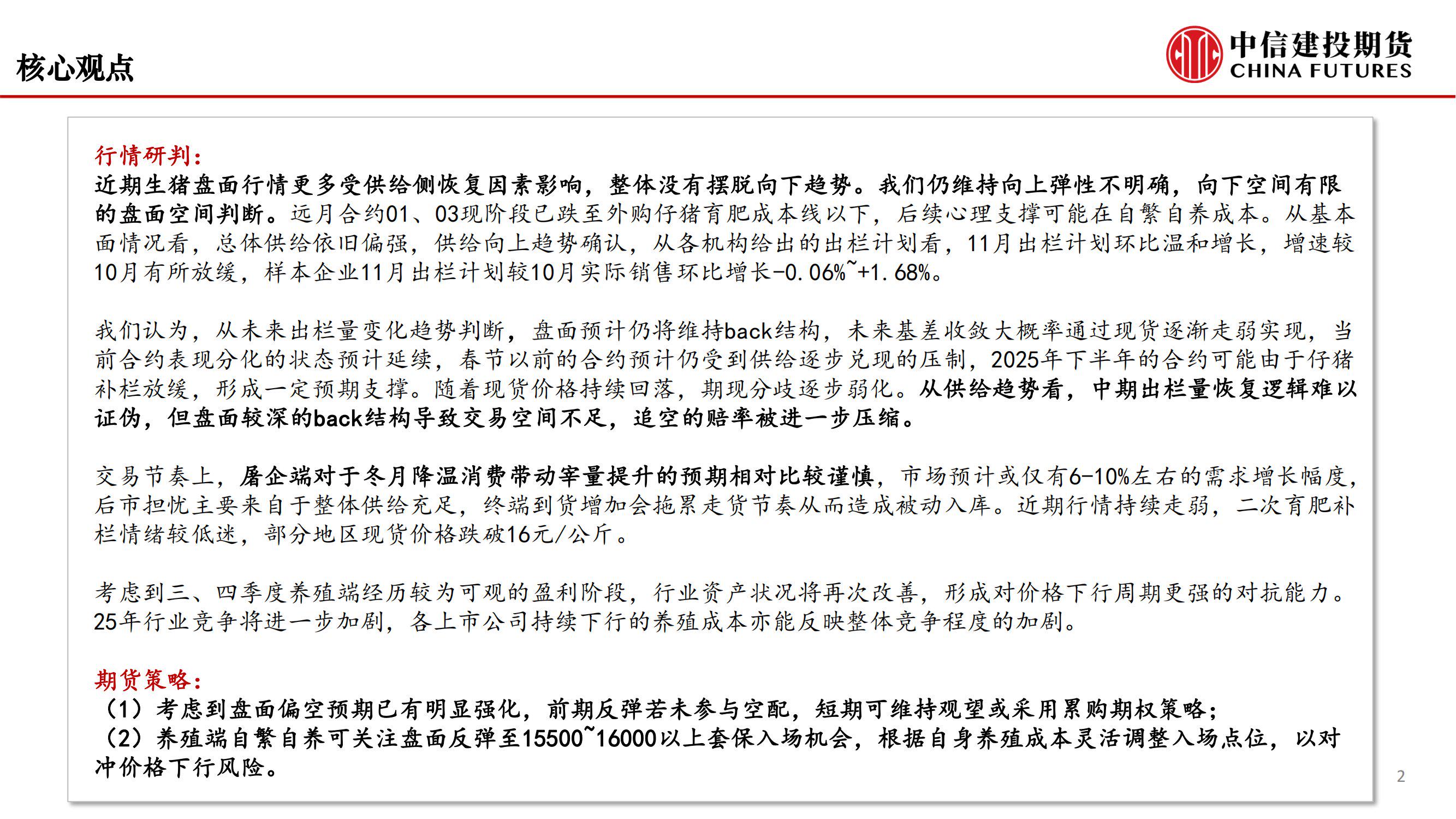 12月9日生猪期货持仓龙虎榜分析：中信期货增仓131手多单