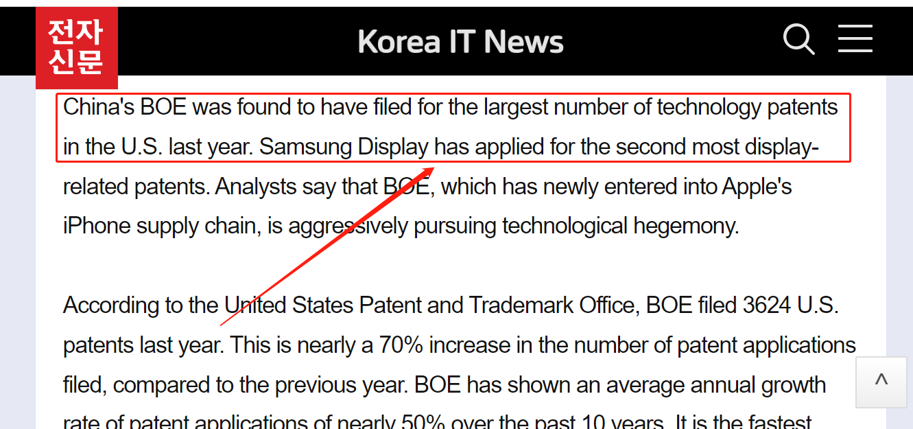 京东方Ａ公布国际专利申请：“显示面板和显示装置”